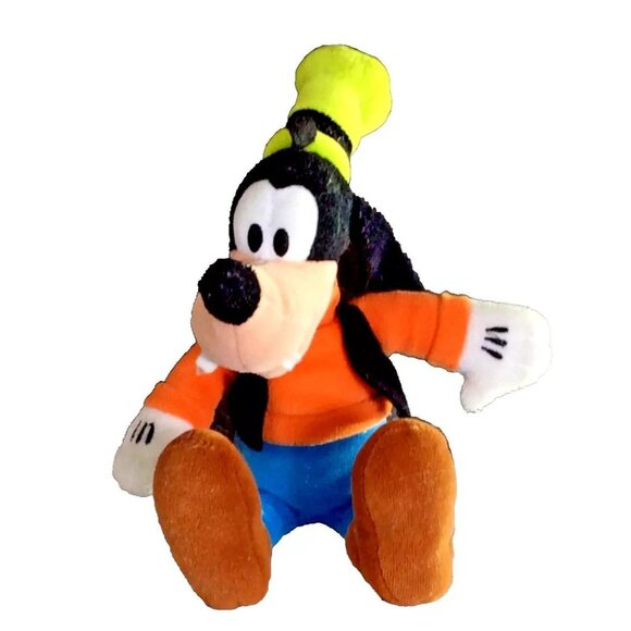 Disney Just Play Goofy Plush 12" Soft Stuffed Toy With Orange Shirt & Blue Pants - Picture 3 of 5